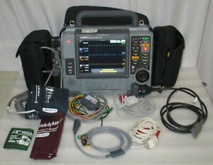 Physio Lifepak Life Pak 15 V2 Pacing 12-Lead ECG SpO2, CO2, NIBP w/ accessories