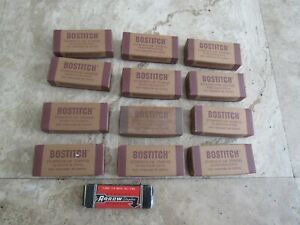 Lot, 12 Bostitch STCRP2115 1/4&#034; staples, 5,000 ea