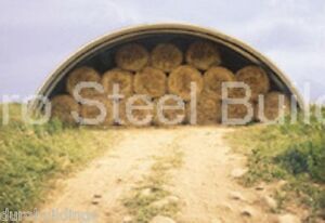 DuroSPAN Steel 50x50x17 Metal Building DIY Hay Barn Kit Open Ends Factory DiRECT