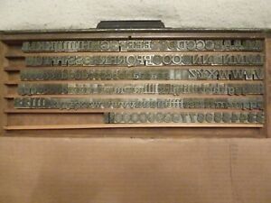 Letterpress metal type - Vintage Metal Lead Type