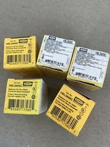Lot (5) Hubbell 5669-C Insulgrip Connector Body. New Old Stock. In The Boxes.