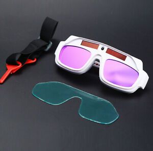 Plastic Solar Energy Solar Powered Welding Glasses Welding Helmet Eyes Goggle