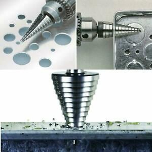 13 Step 5-35mm Groove Conical Cone Drill Titanium Cutter HSS Set Bit V9Y5