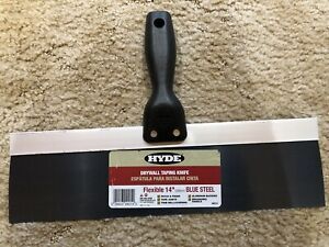 HYDE ~ Pro Project  Blue Steel Drywall Taping Knife  14&#034;  Flex #09215