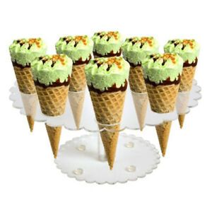 12 Holder Acrylic Ice Cream Cone/ Sushi Hand roll Stand TransparenthmWIXIHHGEDfi
