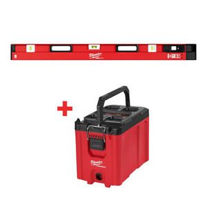 Milwaukee MLXPM78 48&#034;-78&#034; Expandable Level w/ FREE 48-22-8422 PACKOUT Tool Box