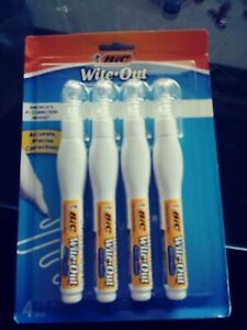 NIB Bic Wite Out Pens  Pack Of 4