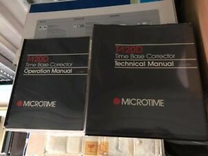 Microtime T-120 Time Base Corrector Operators &amp; Technical Manual