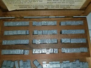 Kingsley Hot Foil Machine Type RARE Greek Letters AND Kingsley Emblems