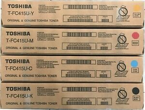 Genuine Toshiba T-FC415U-C/M/Y/K toner set  for eStudio 2515AC to 5015AC