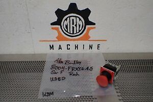 Allen Bradley 800H-FRXT6A5 Ser F Red Push Pull Button Used With Warranty