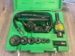 GREENLEE 767 HYDRAULIC KNOCKOUT PUNCH SET WITH DIES