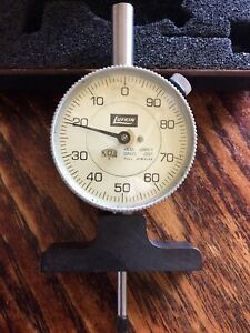 Lufkin Machinist Inspection Dial Indicator J280-1. in org. hard Case. VG Cond.