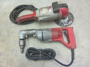 Milwaukee Heavy Duty Sander Grinder 6082 13A &amp; Angle Drill + Grobet Countersink