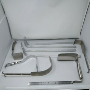 Lot of 9 Surgical Retractors from Mueller, Lawton, Padgett
