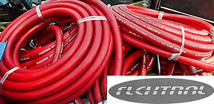 FLEXTRAL AR15-075 3/4&#034; HAMMERJACK AIR/WATTER EDMP HOSE 50&#039; RED AR15-075RDUUXF050