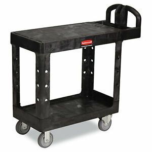 Rubbermaid Commercial Cart,Utility, Flat,Bk 450500BK FG450500BLA  - 1 Each