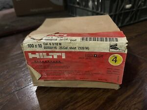 Hilti Cartridge 6.3/10m .25 cal Short Box 100x10 - 1000 Boosters