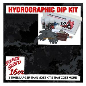 Hydrographic dip kit Veil TAC Black Camouflage hydro dip dipping 16oz