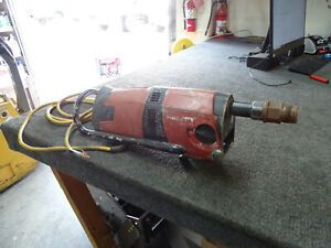 Hilti DD200 Industrial Diamond Core Drill Motor Spins Water inlet broken AS-IS