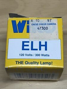 WIKO ELH 120V, 300W AV/PHOTO PROJECTION LAMP BULB - NEW Fast Shipping