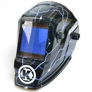 Kobalt Auto Darkening Variable Shade 5-13 Welding Helmet Large View Hood