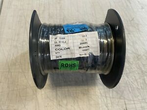 1000-FT Black Hook-Up Wire PP1252 20 AWG Copper Material