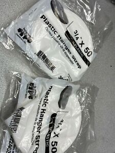 Plastic Hanger Strap 302463 3/4” X 50’ Lot Of 2