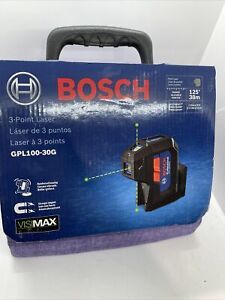 Bosch GPL100-30G 125&#039; 38m 3 Pt Cordless Green Beam Self Leveling Laser - NEW