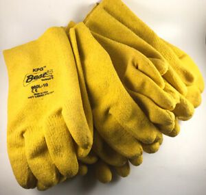 Best Glove Showa 960L-10 Lg Yellow Cotton Liner Slip on Fully PVC Coated KPG®