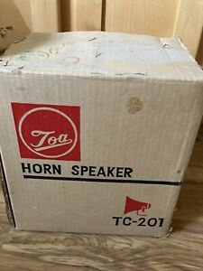 NOS NEW TOA TC-201 Paging TALK-BACK Loudspeaker Horn Speaker 15 WATT