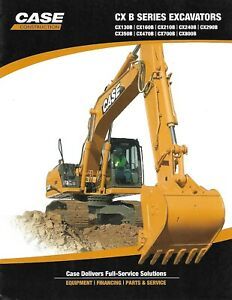 Equipment Brochure - Case - CX800B et al - CX B series Excavator - 2008 (E6766)