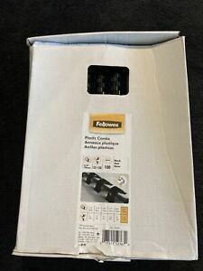 Fellowes Plastic Binding Spine, 121-200 Sheets, 62/Pack (52328) Free Shipping
