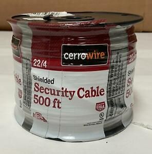 ONE SPOOL OF CERROWIRE 500 FT SHIELDED SECURITY CABLE ! D66 E
