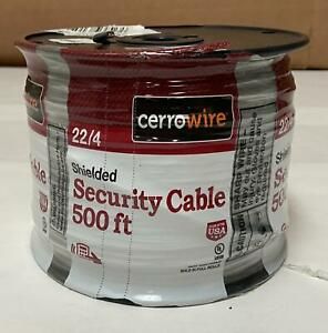 ONE SPOOL OF CERROWIRE 500 FT SHIELDED SECURITY CABLE ! D66 E