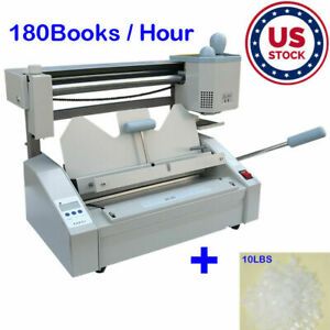 A4 Book Binding Machine Hot Glue Book Binder +10LBS Hot Melting Glue Pellets New