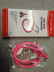 Everdixie USA Dual Head Stethoscope, Pink