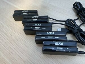 Lot of 5POSH MX5 -USB-BLK Magnetic Card Reader /MX5-715