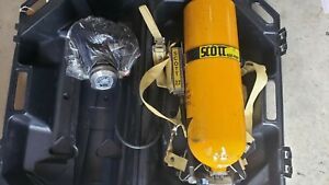 Scott pressur air pak 2.2 SCBA Mask Frame Tank Case Self contained breathing