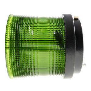 EDWARDS 101FINHG-N5 FLASHING SIGNAL STACK LIGHT, HALOGEN, 120V, 11A, GREEN