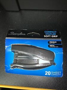 Swingline Soft Grip Compact Stapler 20 Sheet Black Heavy Duty Handheld Portable