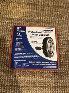 Oshlun  8&#034; 42T Professional Stack Dado Set SDS-0842