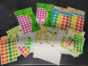 4,500 Yard Garage Rummage Sale Price Tag Sticker Labels-Prepriced &amp; Blank