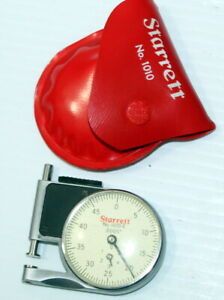 Tool Maker/Machinist Starrett Micrometer #1010 Dial Indicator Pocket Gauge Works