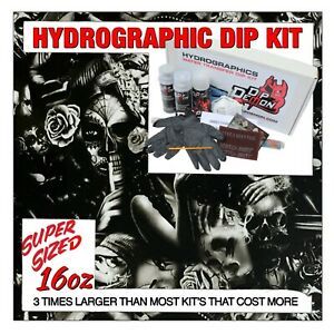 Hydrographic dip kit Day of the Dead Gangster Style hydro dip dipping 16oz