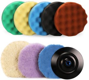 SPTA Polishing pad, Buffing pad, 7&#039;&#039;/180mm Sponge Polishing Pad Kit with 5 Foam