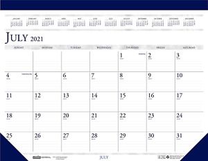House of Doolittle 2021-2022 Monthly Desk Pad Calendar, Academic, Classic, 18.5