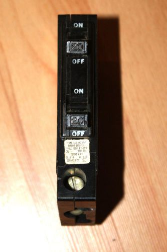 Square D QO Tandem Circuit Breaker QO20/20C 20A With Hook  Used in great shape
