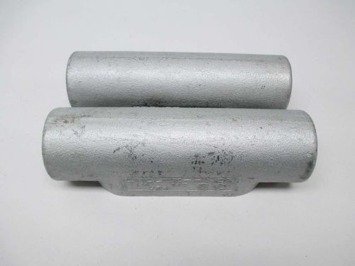 Lot 2 new crouse hinds c47 condulet 1-1/4in outlet body conduit fitting d366027 for sale