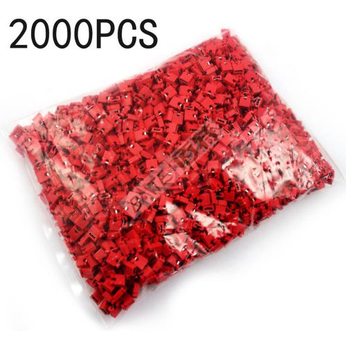 2000x Mini Jumper for 2.54mm Male Pin Header Color Red GBW